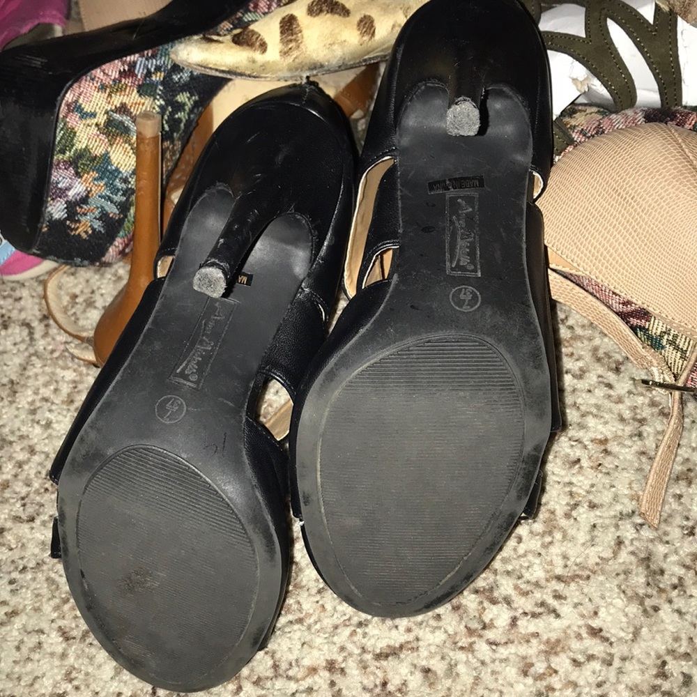 Black Caged Heels - image 5